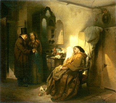 Verlaten, 1858 door Vincenzo Cabianca
